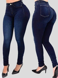 Thumbnail for 2024 Spring New High Waist Shaping Jeans For Women Fashion Slim High Stretch Denim Pencil Pants Street Casual Trousers S-2XL Path Of Praise