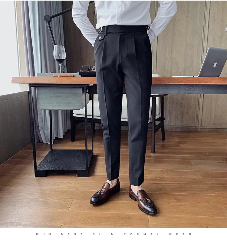 Business Casual Suit Pants - Slim Fit Dress Pants - Path Of Praise