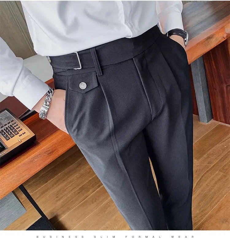 Business Casual Suit Pants - Slim Fit Dress Pants - Path Of Praise