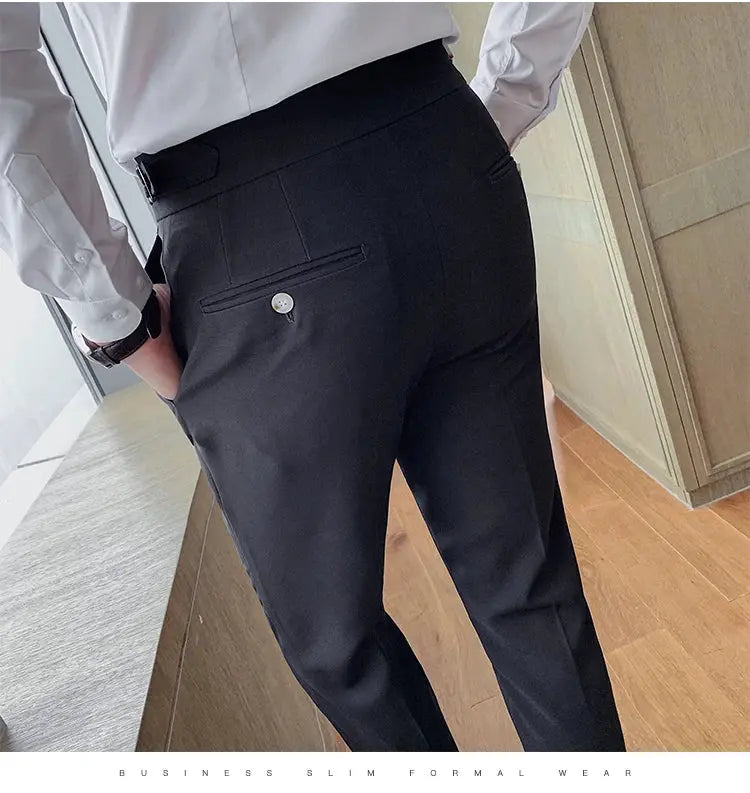 Business Casual Suit Pants - Slim Fit Dress Pants - Path Of Praise