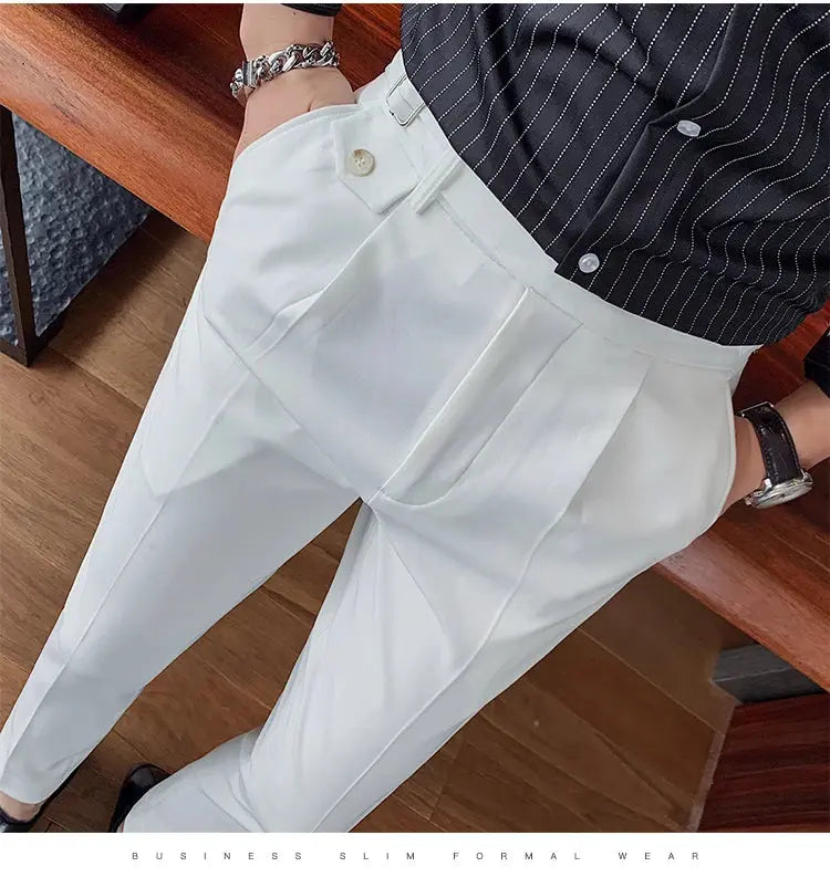 Business Casual Suit Pants - Slim Fit Dress Pants - Path Of Praise