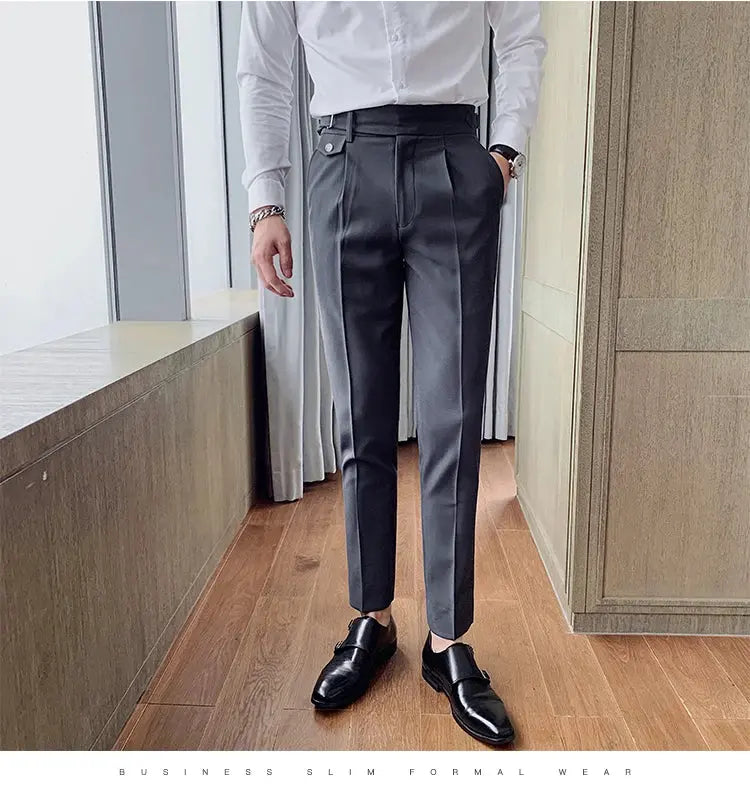 Business Casual Suit Pants - Slim Fit Dress Pants - Path Of Praise