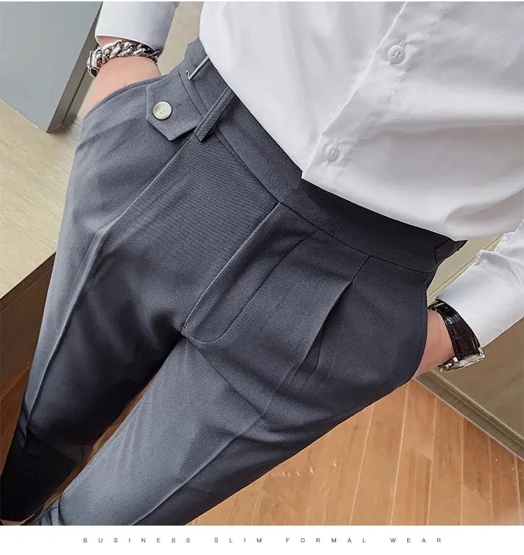 Business Casual Suit Pants - Slim Fit Dress Pants - Path Of Praise