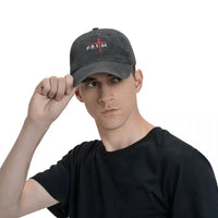 Thumbnail for Christian Faith Cross Baseball Cap - Essential Headwear for Believers - Path Of Praise