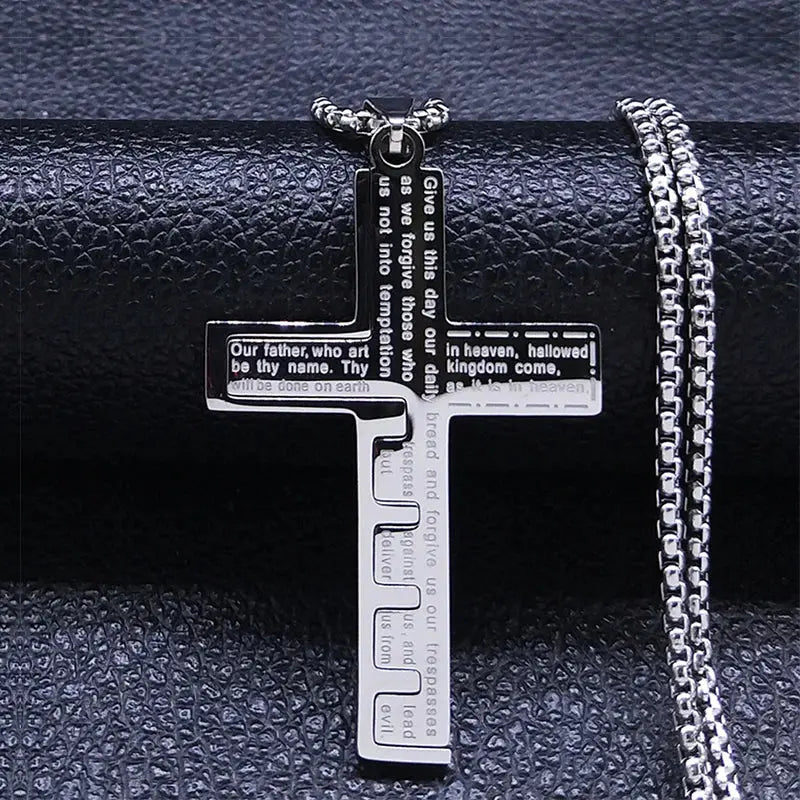 Christian Jesus "Key" Cross Necklace - Faith-Inspired Pendant - Path Of Praise