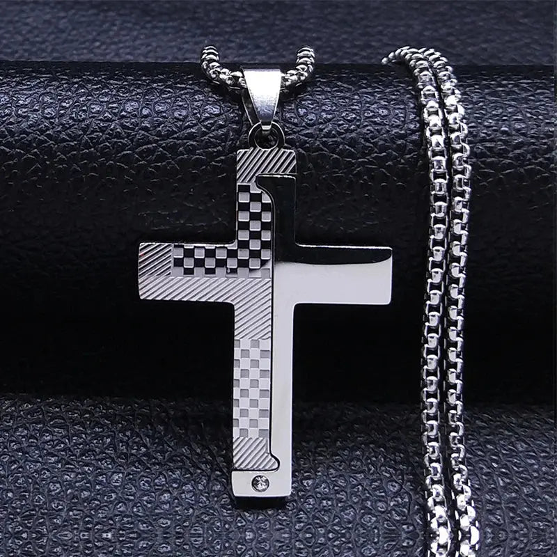 Christian Jesus "Key" Cross Necklace - Faith-Inspired Pendant - Path Of Praise