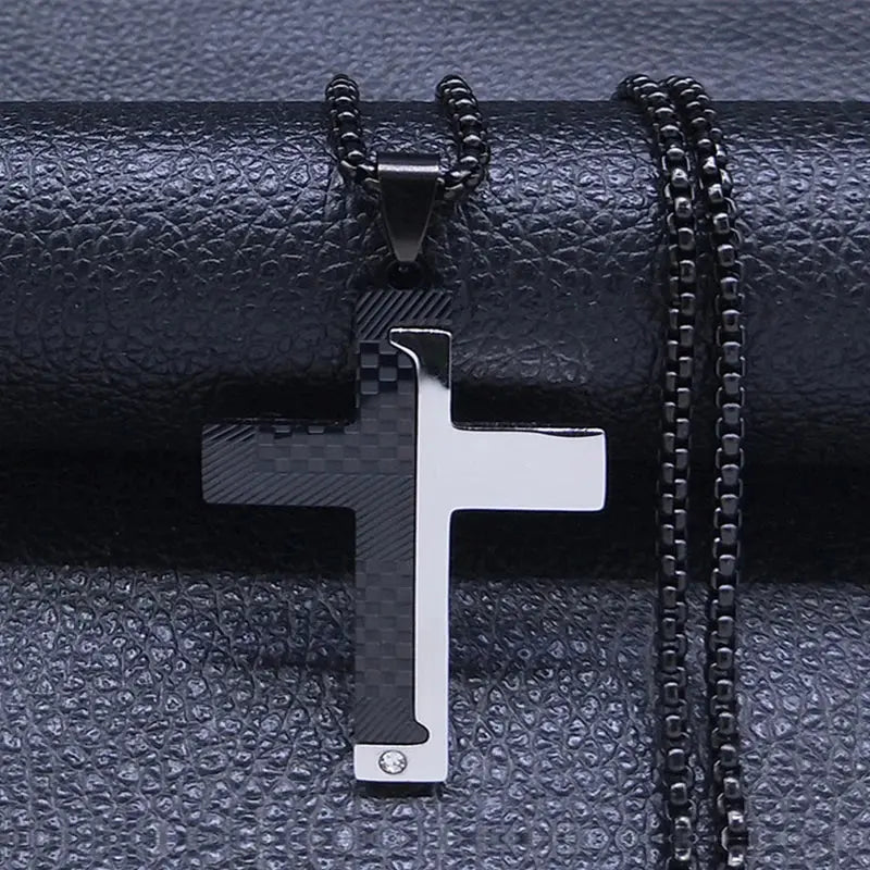 Christian Jesus "Key" Cross Necklace - Faith-Inspired Pendant - Path Of Praise