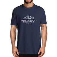 Thumbnail for Faith Can Move Mountains - Matthew 17:20 Christian T-shirt - Path Of Praise