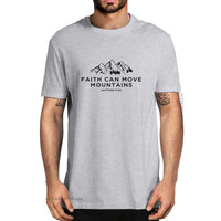 Thumbnail for Faith Can Move Mountains - Matthew 17:20 Christian T-shirt - Path Of Praise