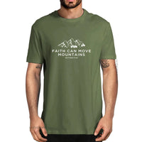 Thumbnail for Faith Can Move Mountains - Matthew 17:20 Christian T-shirt - Path Of Praise