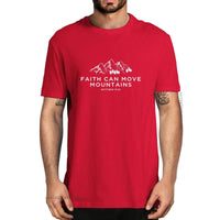 Thumbnail for Faith Can Move Mountains - Matthew 17:20 Christian T-shirt - Path Of Praise