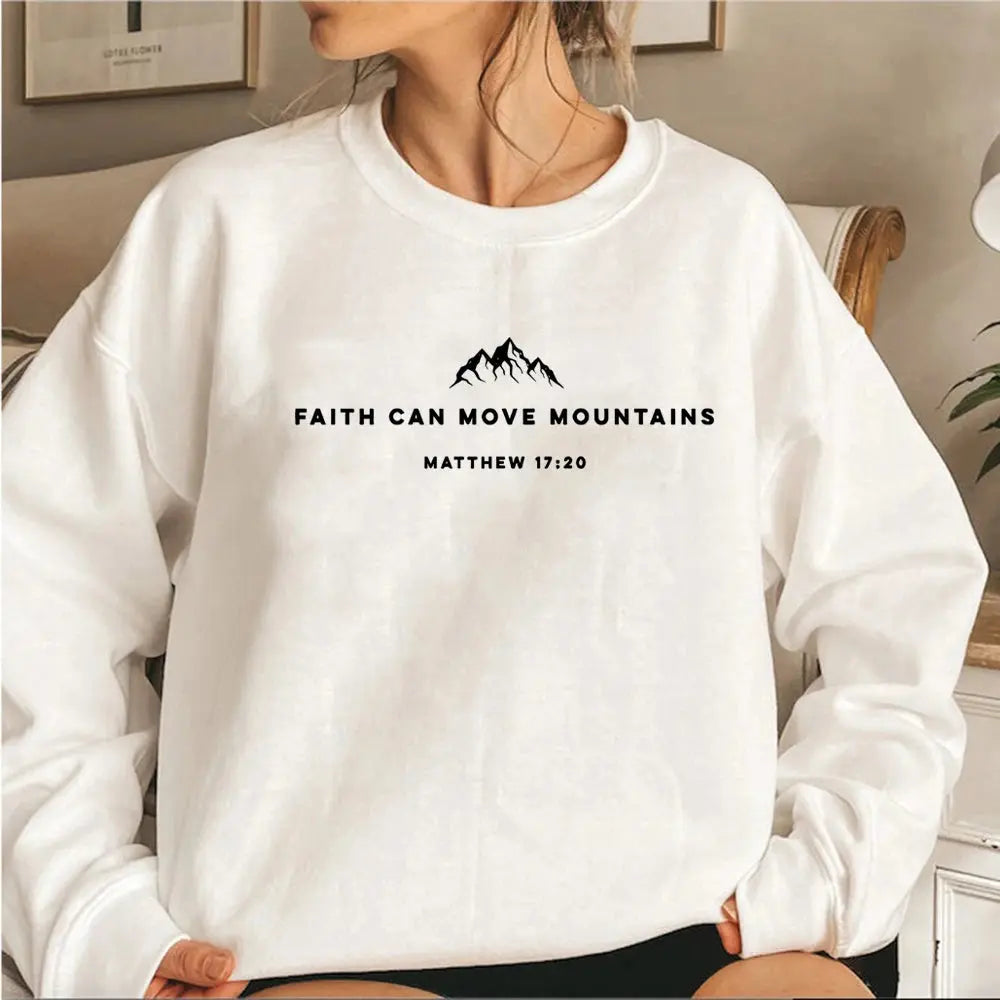 Faith Can Move Mountains Sweatshirt - Path Of Praise