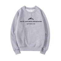 Thumbnail for Faith Can Move Mountains Sweatshirt - Path Of Praise