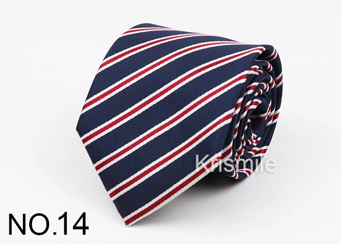 Fashion Men's Tie Casual Stripe Necktie Business Wedding Party Dress Wear 8cm Boy Birthday Gift Daily Cartoon Cute Yellow Ties - Path Of Praise 