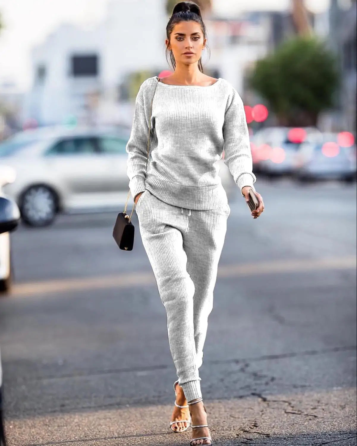 tracksuit for women two piece set knitted sweater long sleeve pants 2 piece set for women two pieces sets women's suits Path Of Praise