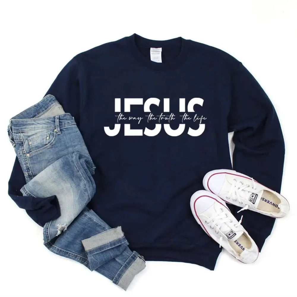 Jesus Bible Verse  Sweatshirt - Path Of Praise