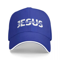 Thumbnail for Jesus The Way The Truth The Life Christian Baseball Hat – Faith-Inspired Cap - Path Of Praise