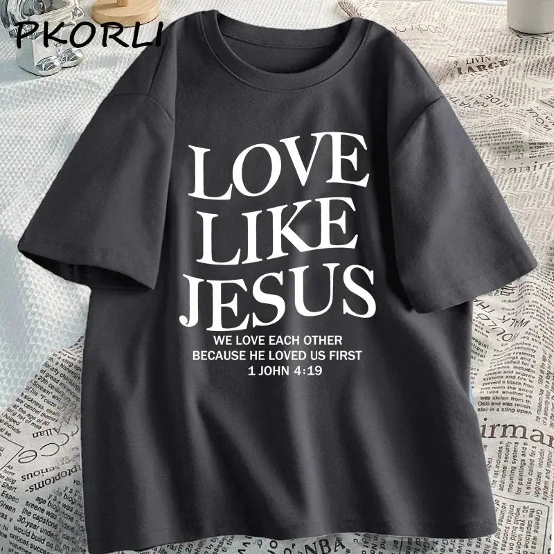 Love Like Jesus – Women’s Casual Short Sleeve T-Shirt | Faith-Based Christian Streetwear - Path Of Praise