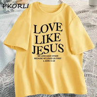 Thumbnail for Love Like Jesus – Women’s Casual Short Sleeve T-Shirt | Faith-Based Christian Streetwear - Path Of Praise