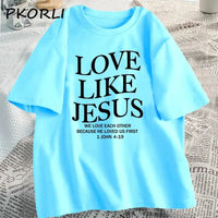 Thumbnail for Love Like Jesus – Women’s Casual Short Sleeve T-Shirt | Faith-Based Christian Streetwear - Path Of Praise