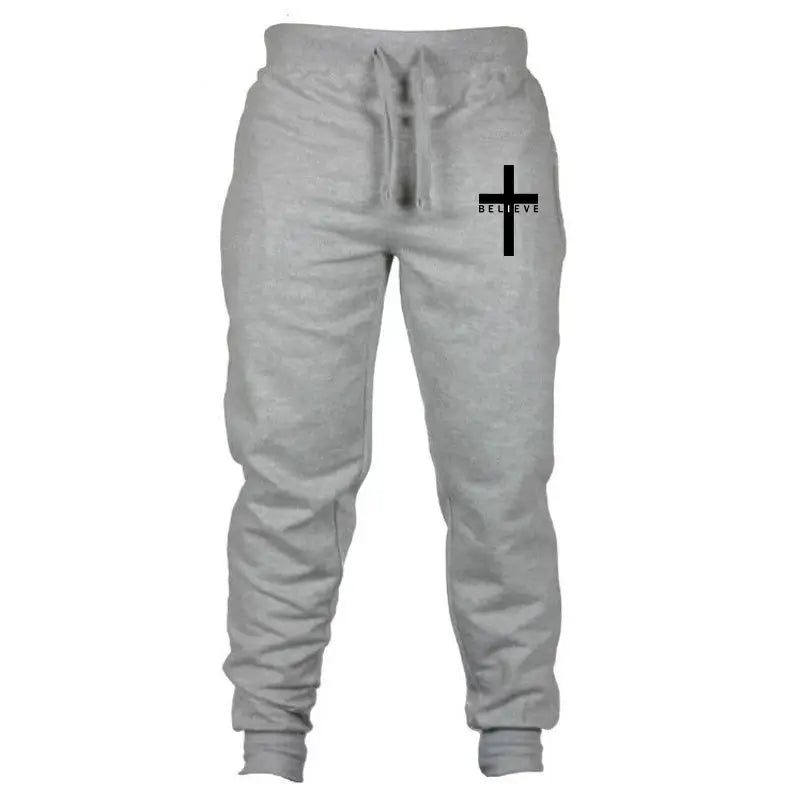 Men Cross Printed Sports Tracksuit - Path Of Praise