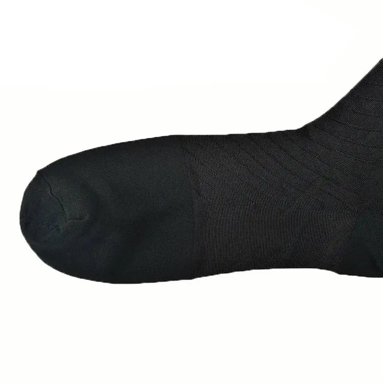 Men's Business Dress Sheer Stockings | Classic Black Dress Socks - Path Of Praise