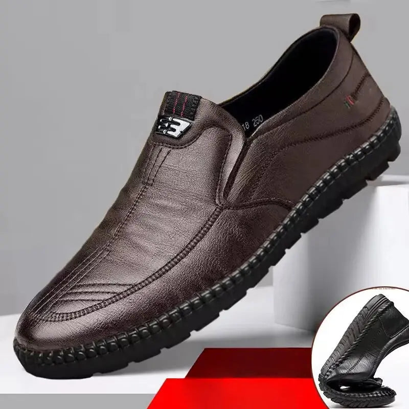 Men's Fashion Dress Shoes – Stylish Non-Slip Driving Shoes - Path Of Praise