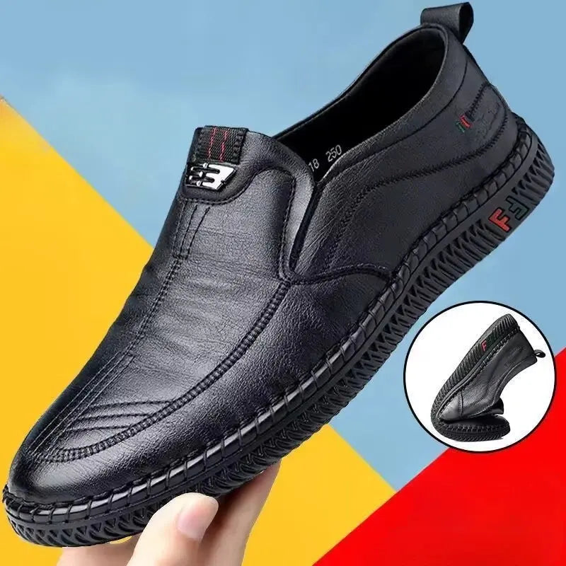 Men's Fashion Dress Shoes – Stylish Non-Slip Driving Shoes - Path Of Praise