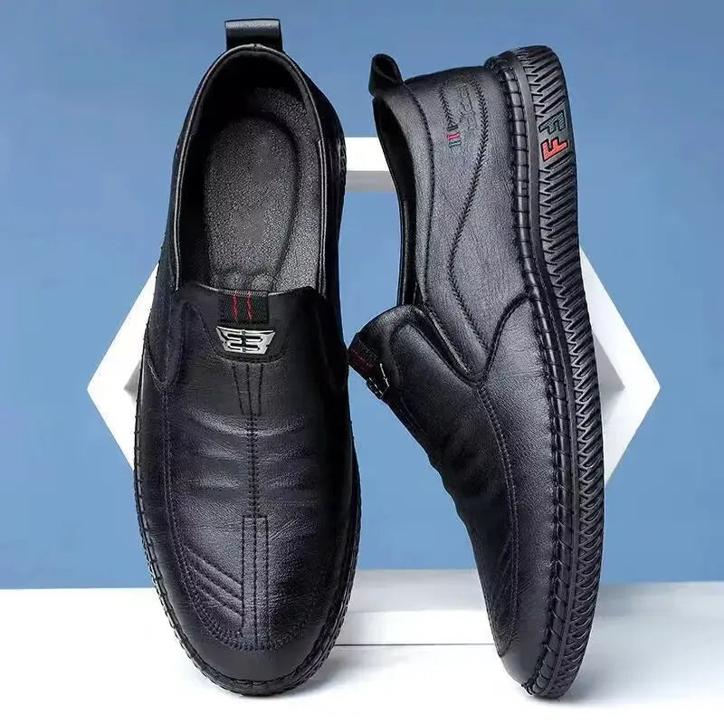 Men's Fashion Dress Shoes – Stylish Non-Slip Driving Shoes - Path Of Praise