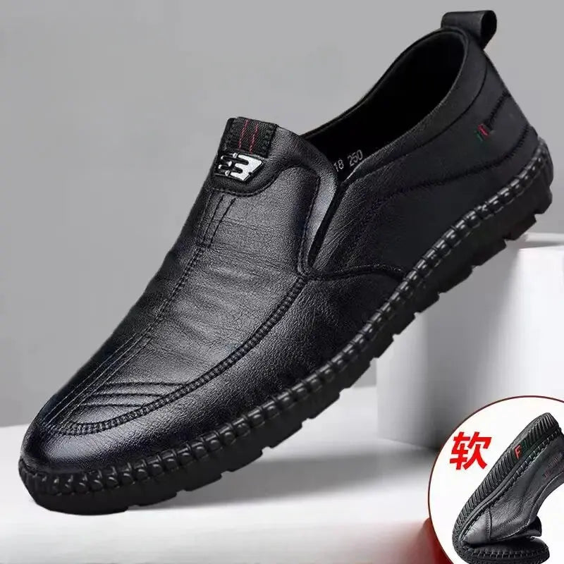 Men's Fashion Dress Shoes – Stylish Non-Slip Driving Shoes - Path Of Praise