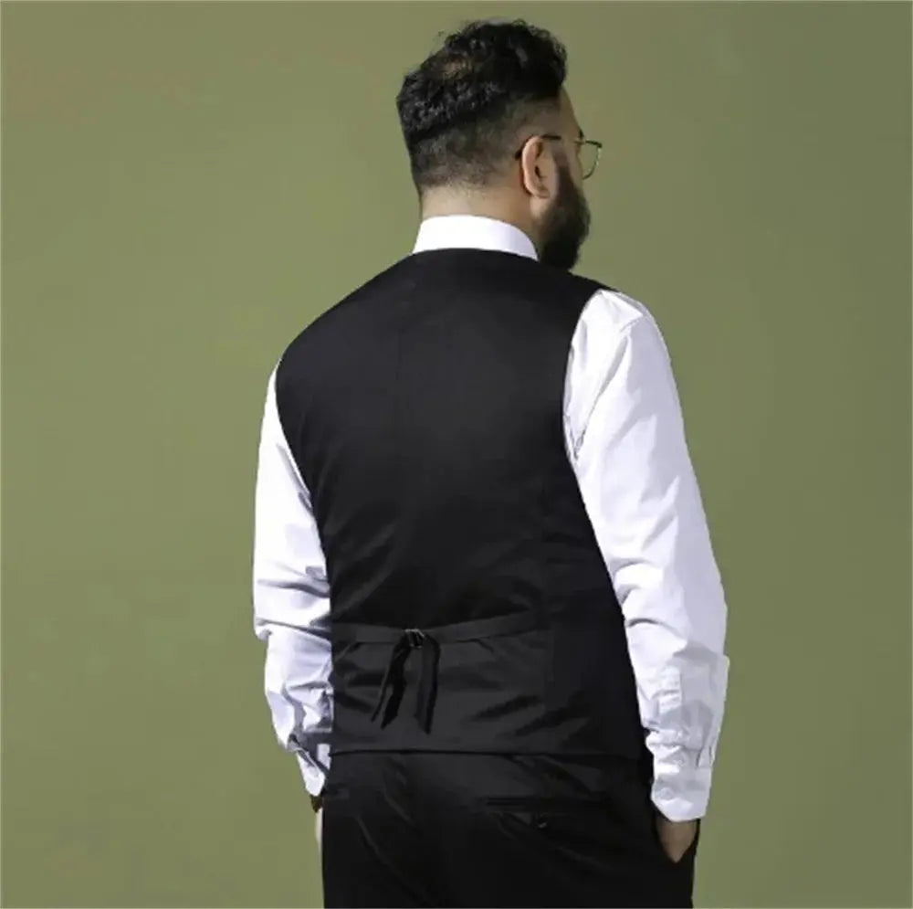 Men's Suit Vest Formal Sleevless Dress 2024 New Business Classic Plus Size - Path Of Praise