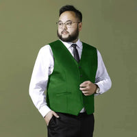 Thumbnail for Men's Suit Vest Formal Sleevless Dress 2024 New Business Classic Plus Size - Path Of Praise