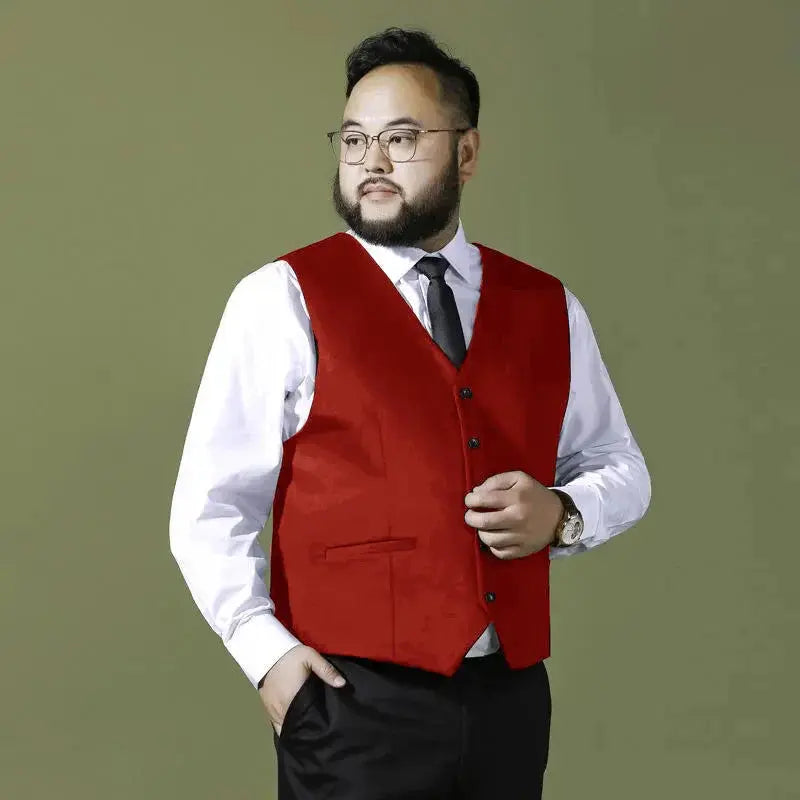 Men's Suit Vest Formal Sleevless Dress 2024 New Business Classic Plus Size - Path Of Praise