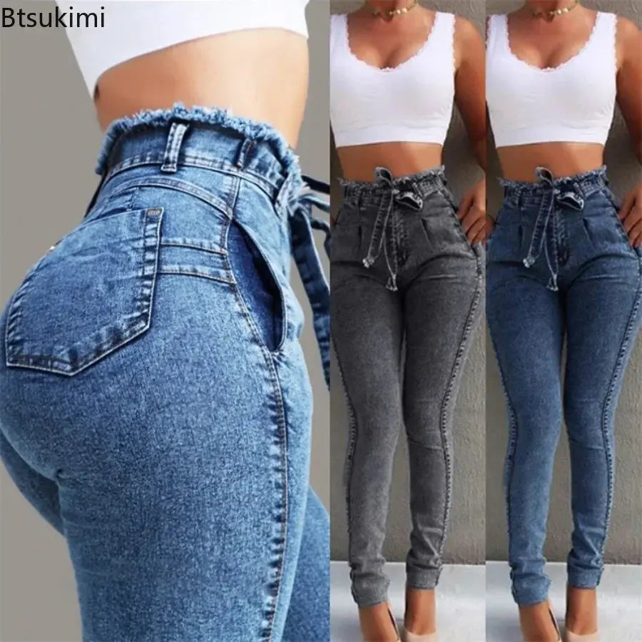 New 2024 Women's Sexy High Waist Jeans Denim Harem Pants Jeans for Women Streetwear Plus Size Pants Skinny Jeans Female S-5XL Path Of Praise