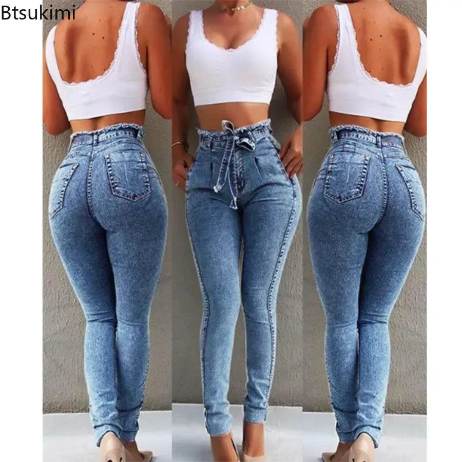 New 2024 Women's Sexy High Waist Jeans Denim Harem Pants Jeans for Women Streetwear Plus Size Pants Skinny Jeans Female S-5XL Path Of Praise