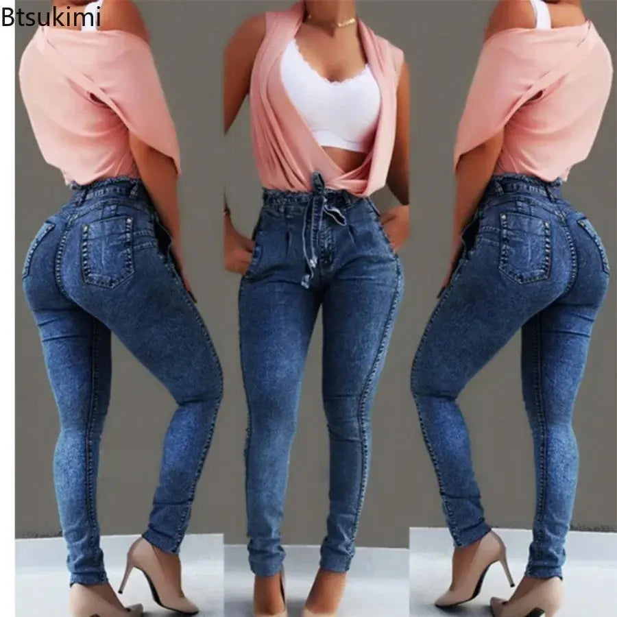 New 2024 Women's Sexy High Waist Jeans Denim Harem Pants Jeans for Women Streetwear Plus Size Pants Skinny Jeans Female S-5XL Path Of Praise