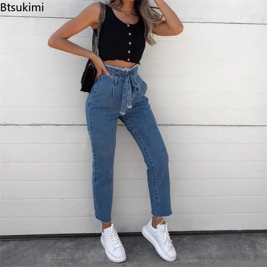 New 2024 Women's Sexy High Waist Jeans Denim Harem Pants Jeans for Women Streetwear Plus Size Pants Skinny Jeans Female S-5XL Path Of Praise