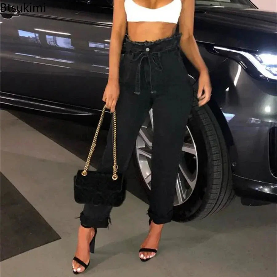 New 2024 Women's Sexy High Waist Jeans Denim Harem Pants Jeans for Women Streetwear Plus Size Pants Skinny Jeans Female S-5XL Path Of Praise