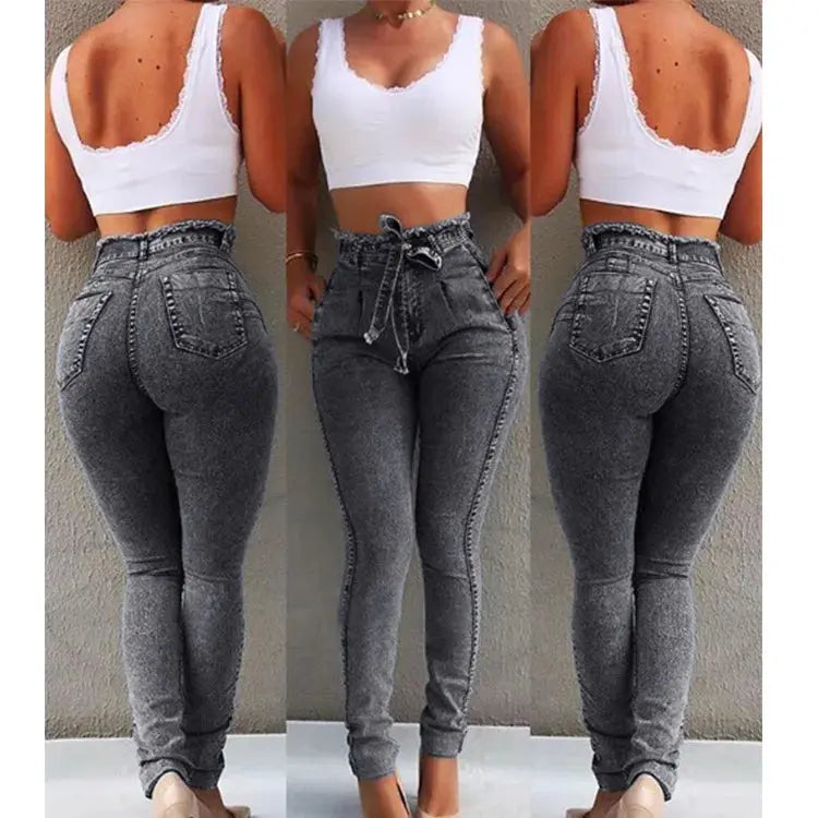 New 2024 Women's Sexy High Waist Jeans Denim Harem Pants Jeans for Women Streetwear Plus Size Pants Skinny Jeans Female S-5XL Path Of Praise