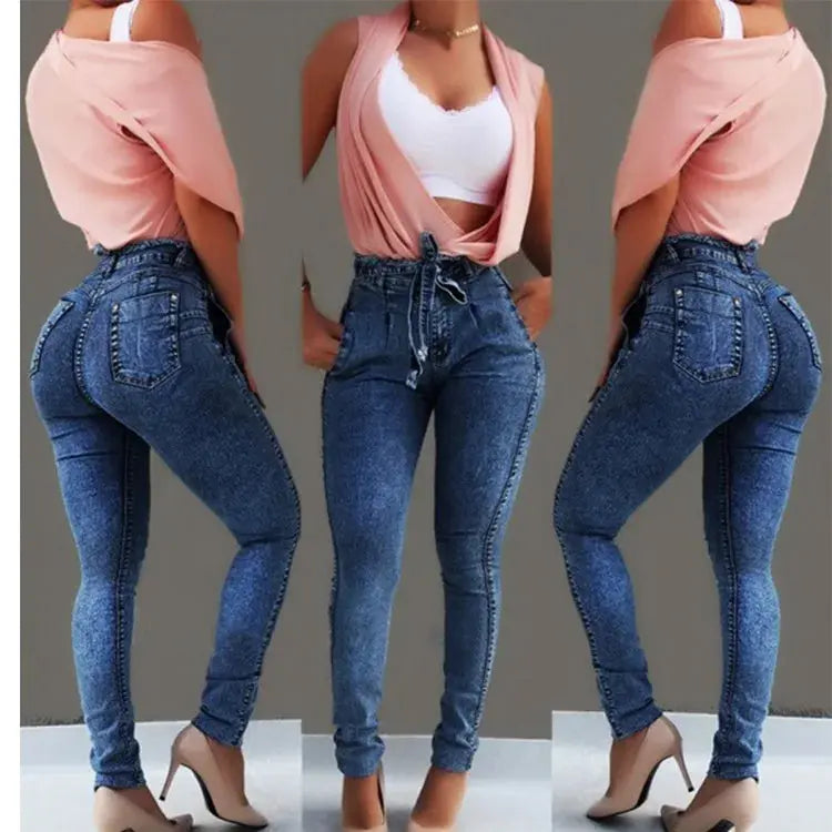 New 2024 Women's Sexy High Waist Jeans Denim Harem Pants Jeans for Women Streetwear Plus Size Pants Skinny Jeans Female S-5XL Path Of Praise