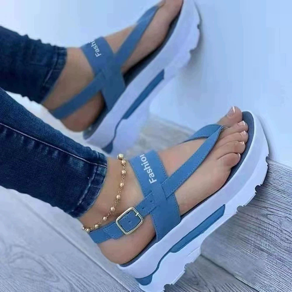 Faith-Inspired Platform Sandals – Women’s Stylish Christian Footwear for Comfort & Elegance