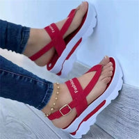 Thumbnail for Faith-Inspired Platform Sandals – Women’s Stylish Christian Footwear for Comfort & Elegance