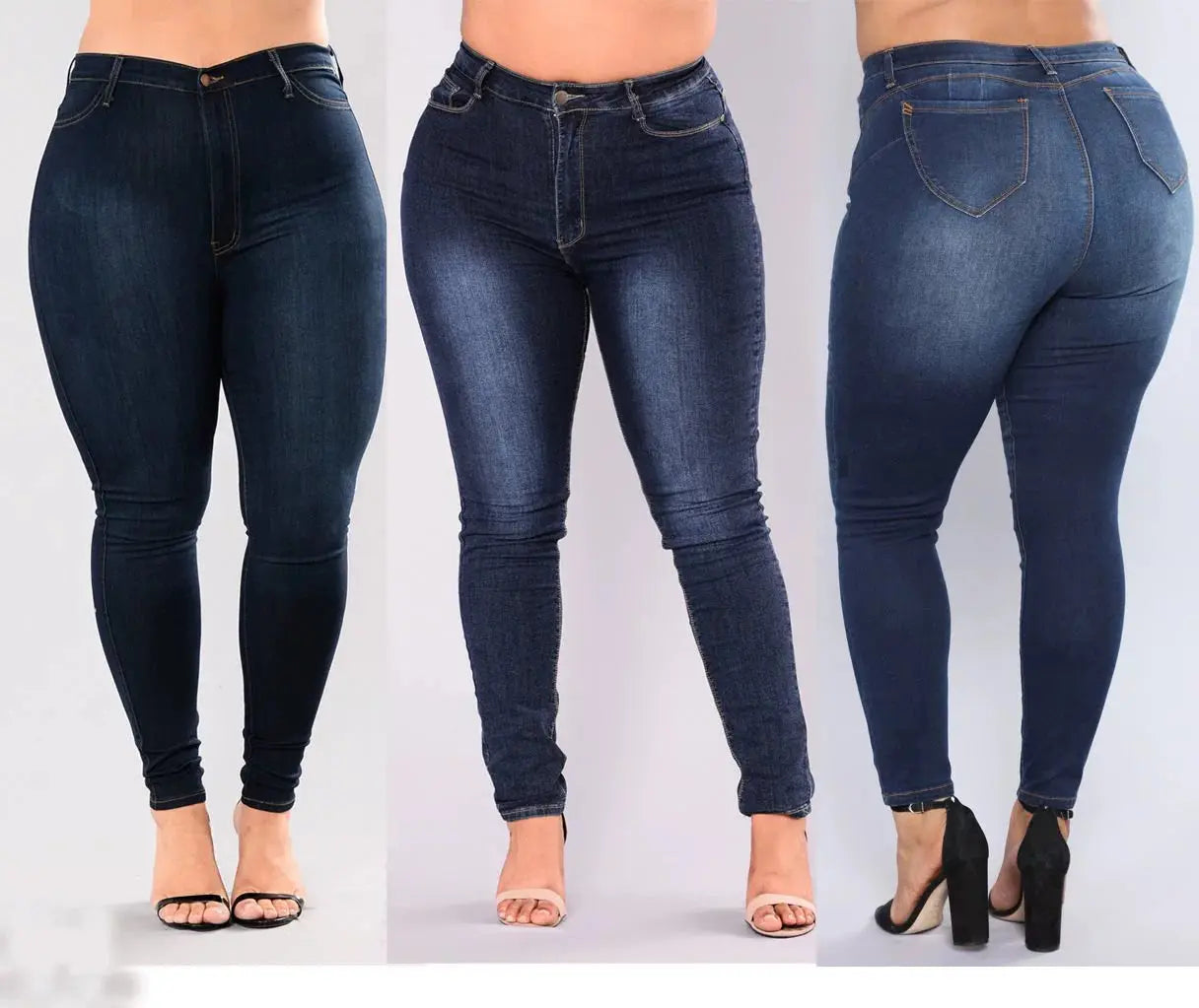 Plus Size High Waist Denim Jeans for Women | Oversized Stretch Pants | Fall 2024 Collection - Path Of Praise