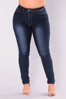 Plus Size High Waist Denim Jeans for Women | Oversized Stretch Pants | Fall 2024 Collection - Path Of Praise