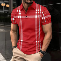 Thumbnail for Summer's Best-Selling Men's Striped POLO Shirt, Men's T-Shirt Casual Comfort, Street Style Men's Top, The Perfect Gift For Men Path Of Praise