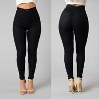 Thumbnail for Solid Color Skinny Jeans Woman White Black High Waist Render Jeans Vintage Sexy Long Pants Femme Casual Pencil Pants Denim Jeans Path Of Praise