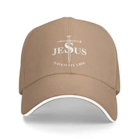 Thumbnail for Jesus Saved My Life Baseball Cap – Christian Faith-Based Adjustable Hat for Men & Women – Inspirational Religious Apparel