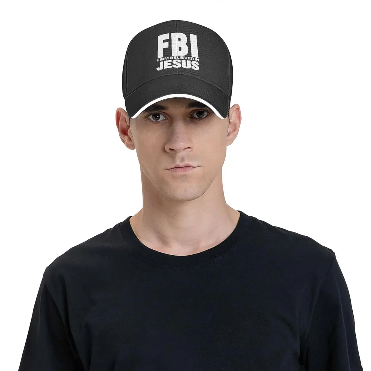 FBI – Firm Believer in Jesus Baseball Cap – Christian Trucker Hat for Men & Women – Faith-Based Adjustable Hat with Sun Protection