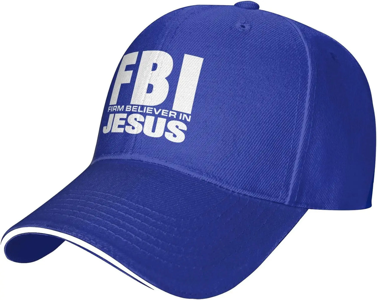 FBI – Firm Believer in Jesus Baseball Cap – Christian Trucker Hat for Men & Women – Faith-Based Adjustable Hat with Sun Protection