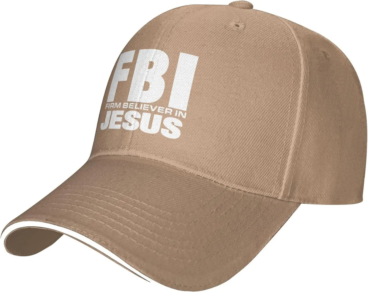 FBI – Firm Believer in Jesus Baseball Cap – Christian Trucker Hat for Men & Women – Faith-Based Adjustable Hat with Sun Protection